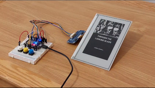 Experimental e-reader